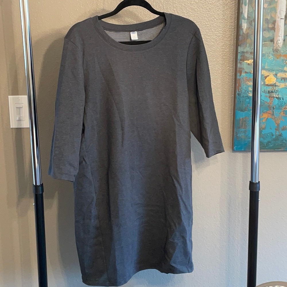 Old Navy ribbed gray dress